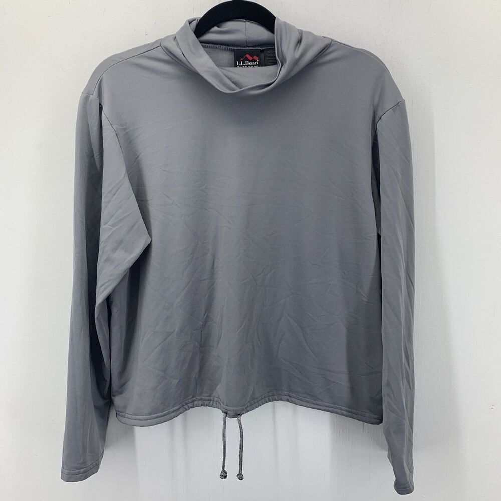 LL Bean Outdoors Womens Large‎ Pullover Sweatshirt Fleece Lined Campcore Hiking